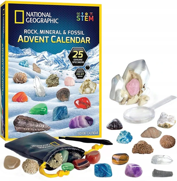 Blue Marble Rock Mineral & Fossil Advent Calender