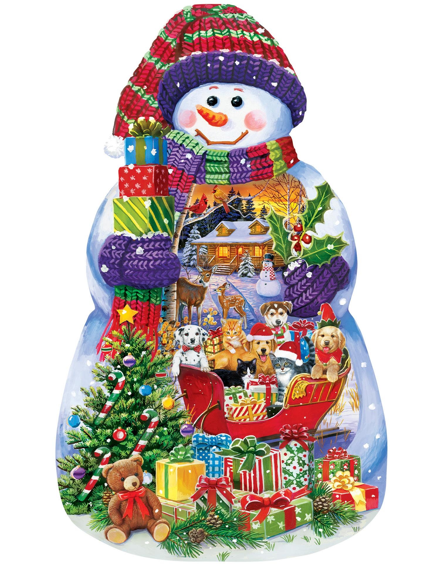 Masterpiece Snowman shaped puzzle