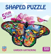 Masterpiece Garden Gathering shaped puzzle