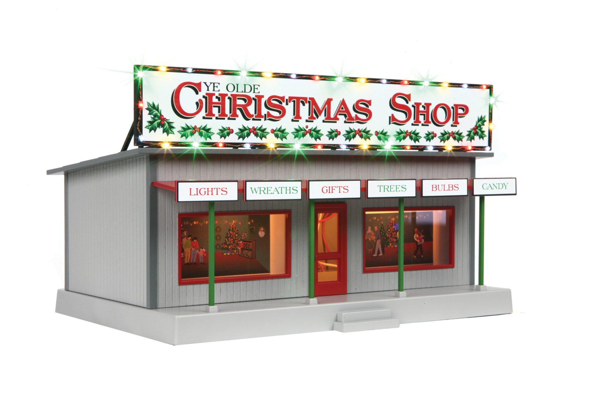 MTH - RailKing MTH #30-90637 Ye Olde Christmas Shop Road Side Stand