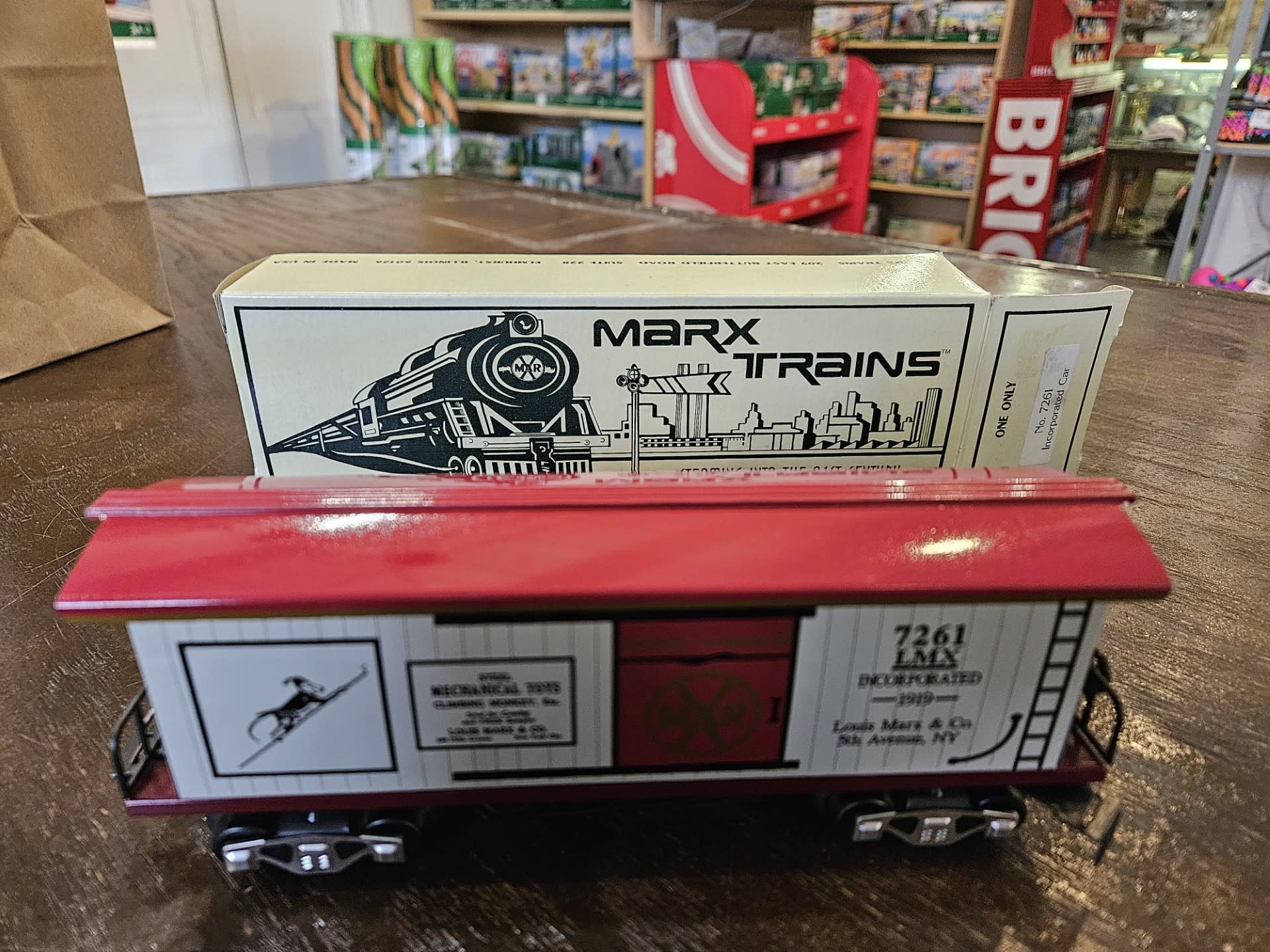 Marx Modern Marx Collector Club Box Car, Steel Mechanical Toys #7261