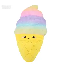 The Toy Network 22" Rianbow Ice Cream Plush Pillow