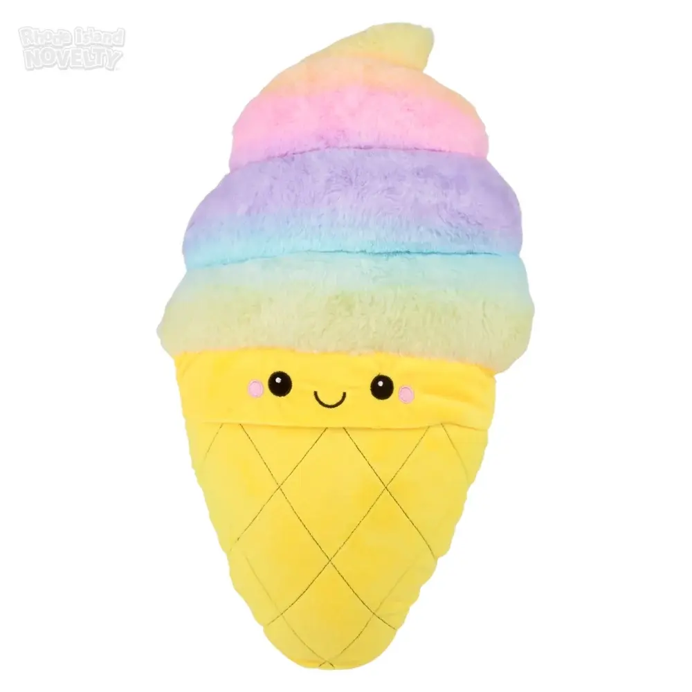 The Toy Network 22" Rianbow Ice Cream Plush Pillow