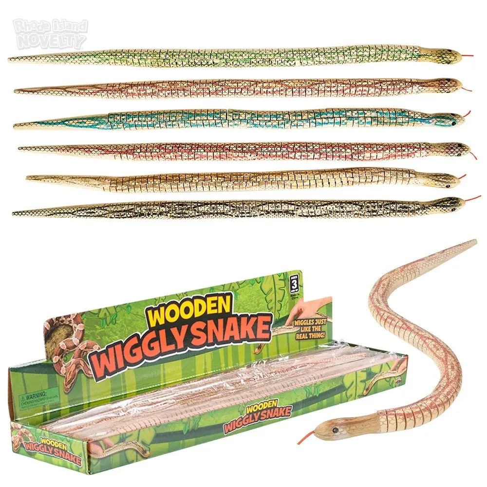 The Toy Network Wooden Wiggly Snake