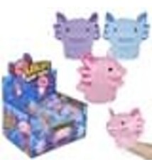 The Toy Network Stretchy Axolotl Hand Puppet 6"