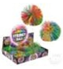 The Toy Network 3.5" Rainbow Stringy Ball