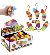 The Toy Network 3.75" Sensory Wiggle Caterpillar Clip On