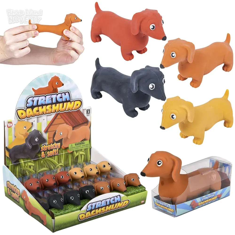 The Toy Network 4.5" Stretch Dachshund