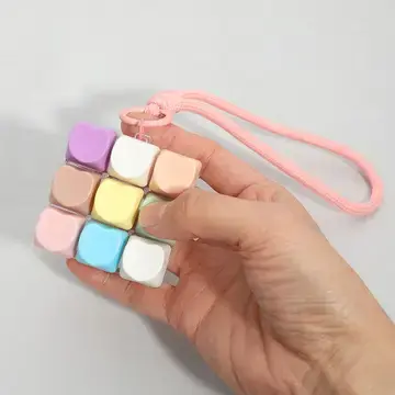 Stress Relief Cube Keyboard Charm/Key Chain