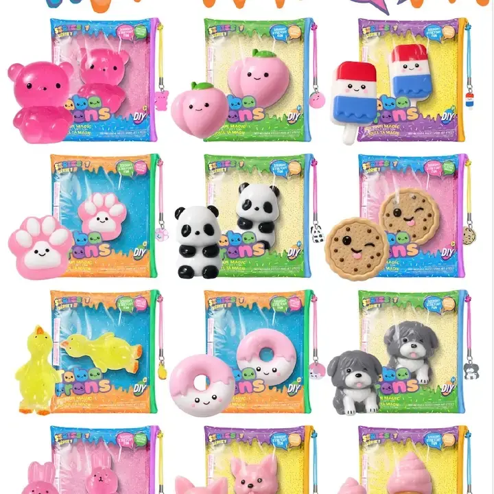 Faire Tabafrens Jelly Squish Toy Pouch DIY Decoration - Assorted