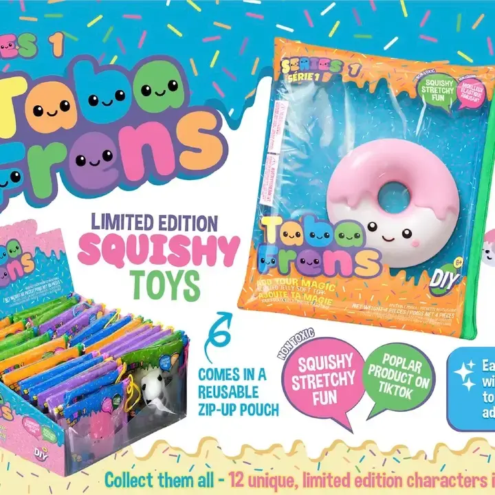 Faire Tabafrens Jelly Squish Toy Pouch DIY Decoration - Assorted