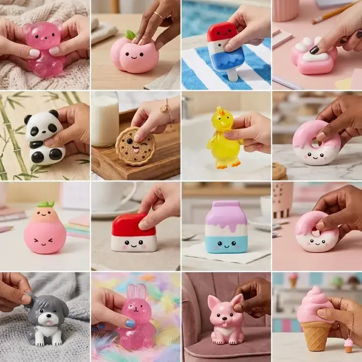 Faire Tabafrens Jelly Squish Toy Pouch DIY Decoration - Assorted