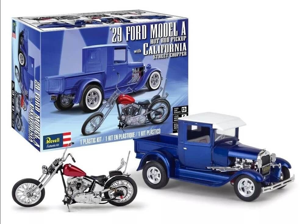 Revell Revell 1/25 1929 Ford Model A Hot Rod w/Street Chopper Plastic Model Kit