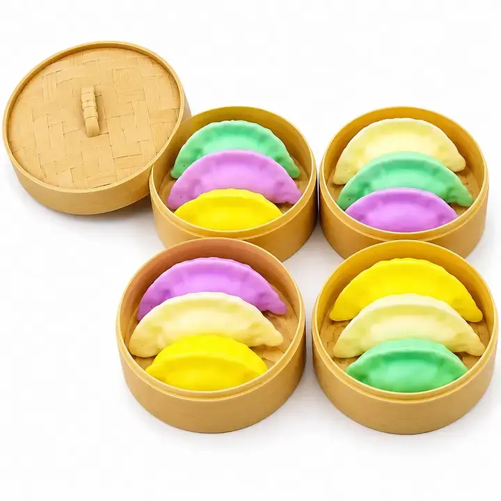 ASK Dumpling Shaped Squeeze Stress Relief Toy