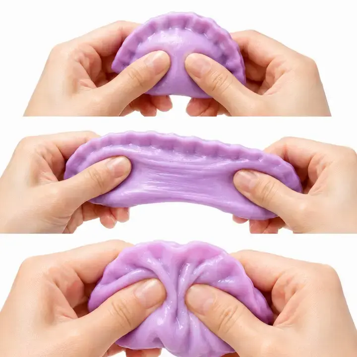 ASK Dumpling Shaped Squeeze Stress Relief Toy