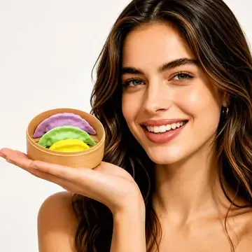 ASK Dumpling Shaped Squeeze Stress Relief Toy