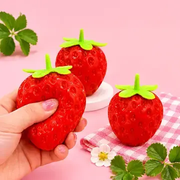 ASK Strawberry Squeeze Squishy Stress Relief Toy