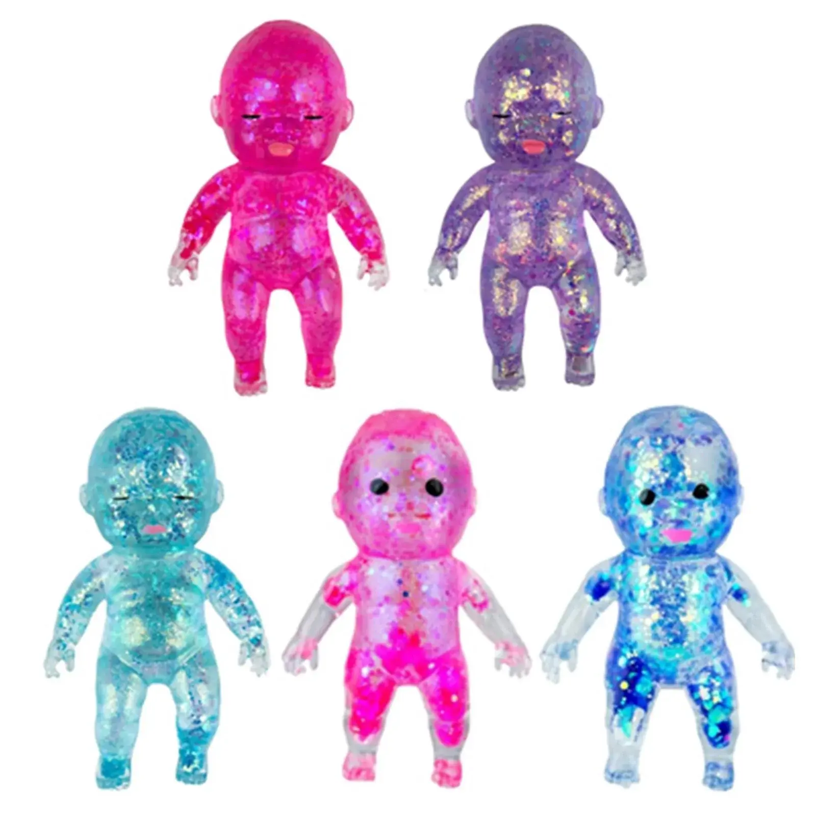 Faire Glitter Doll Squishy - LARGE