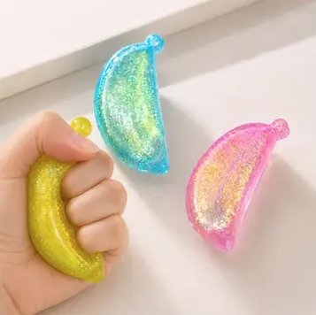 Faire Glitter Squish Banana