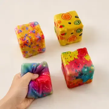 Faire Cheese Cube Squeeze Squishy - Assorted