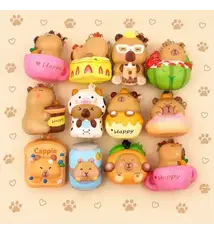 Faire Capybara Squish Keychain