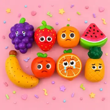 Faire Fruit Character Squeeze Squishy