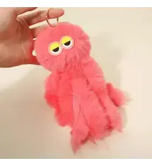 Faire Plush Fuzzy Fur Monster Keychains