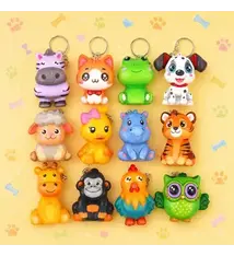 Faire Animal Character Squishy Keychains