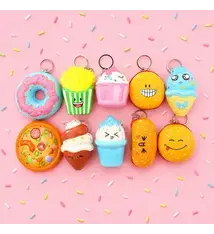 Faire Fast Food Character Squishy Charm Keychains