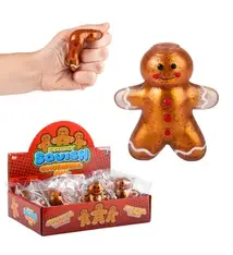 The Toy Network 2.25" Sticky Squishy Gingerbread Man