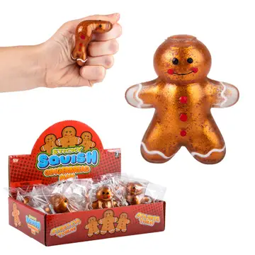 The Toy Network 2.25" Sticky Squishy Gingerbread Man