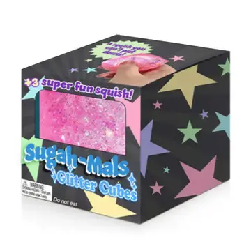 Sugah-Mals™ Glitter Sugar Cube Squishy