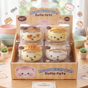 Meow Bear Bun Slow Rise Squish