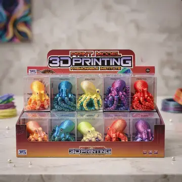 3D Printed Articulated Octopus Fidget