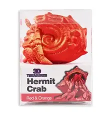 3D Treasures 3D-Printed Articulated Hermit Crab Fidget Toy