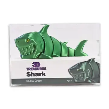 3D Treasures 3D-Printed Articulated Shark Fidget