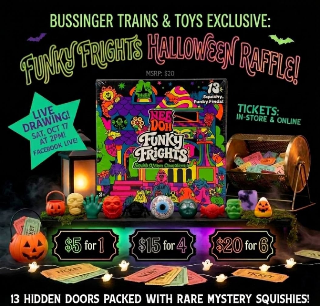 Schylling NEE DOH FUNKY FRIGHTS - Haloween Raffle Tickets
