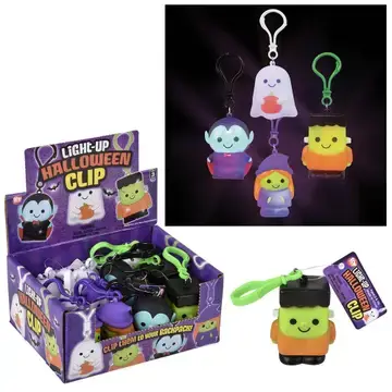 2" Light-Up Halloween Clip Ons