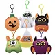 3.5" Halloween Plush Backpack Clip On Assorted