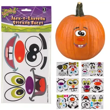 Jack- O-Lantern Stickers For Pumpkins Sticker - Halloween