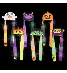 Light-Up Halloween Plush Hoodie-Hat-Scarf Assrt