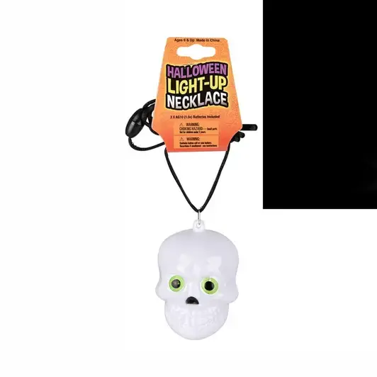 Light-Up Skull Necklace - Halloween