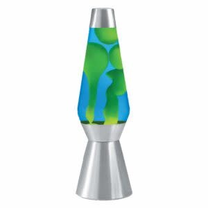 Schylling 27'' Lava Lamp - Yellow, Blue, Silver Base