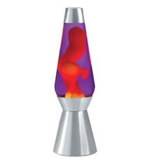 Schylling 27'' Lava Lamp - Purple, Orange, Silver Base