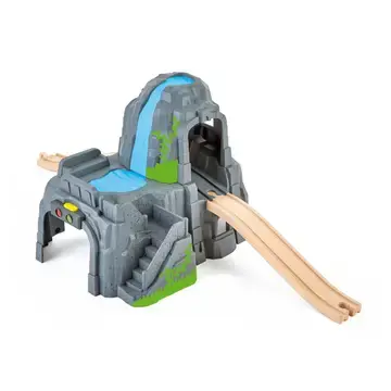 HAPE Light & Sound Mountain Tunnel - Wooden Train Track Accessory - HAPE