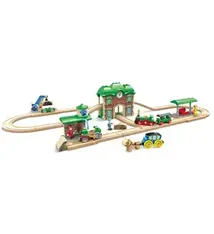 HAPE Wooden Retro Train & Station Set - HAPE