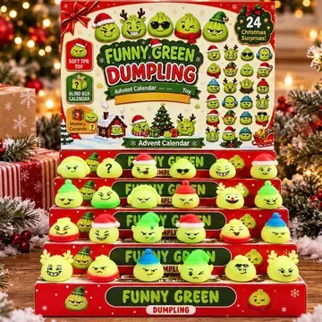 Funny Green Dumpling Advent Calendar
