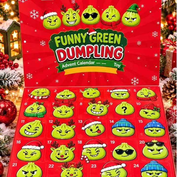 Funny Green Dumpling Advent Calendar