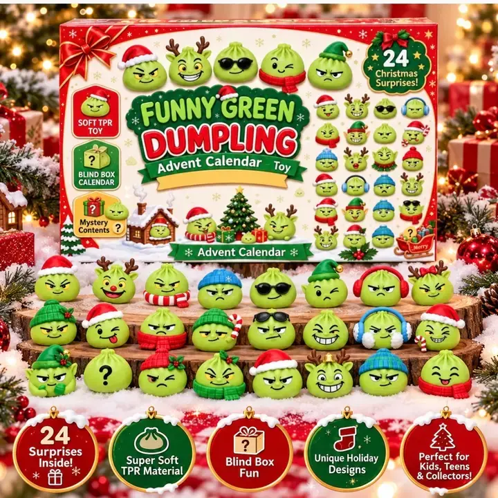Funny Green Dumpling Advent Calendar