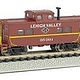 BACHMANN BAC16858 N Scale Northeast Steel Caboose, Lehigh Valley-Tuscan Red